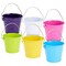 Juvale 6 Pack Mini Buckets with Handles for Kids, Small Metal Buckets for Classroom, Party Favors or Creative Crafts DIY Projects, Mini Pails, Tin Cans for Crafts (6 Colors, 3.25 x 2.75 in)